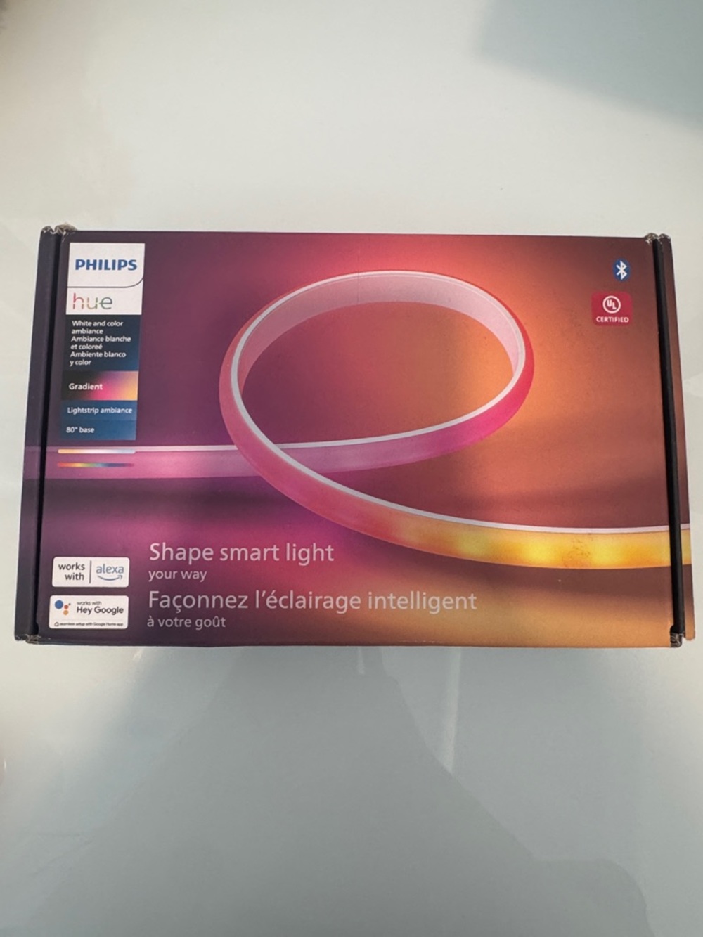 New Philips Hue 80 Inch (6.7 ft) Gradient Lightstrip